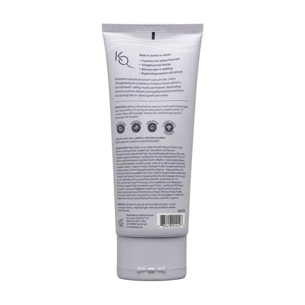 Keranique Deep Hydration Follicle Strengthening Conditioner 4.5 Oz